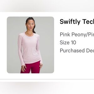 Lululemon Swiftly Tech Long Sleeve Shirt 2.0